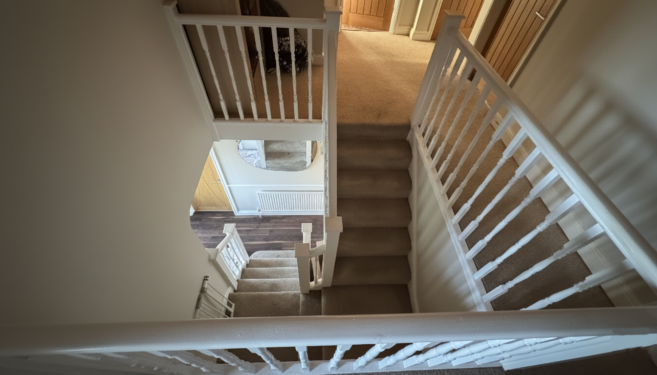 Door and trim freshly painted in white